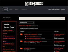 Tablet Screenshot of mmofringe.com